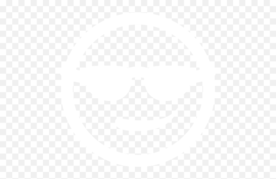 White Cool Icon - Icon Smile White Png Emoji,Cool Png