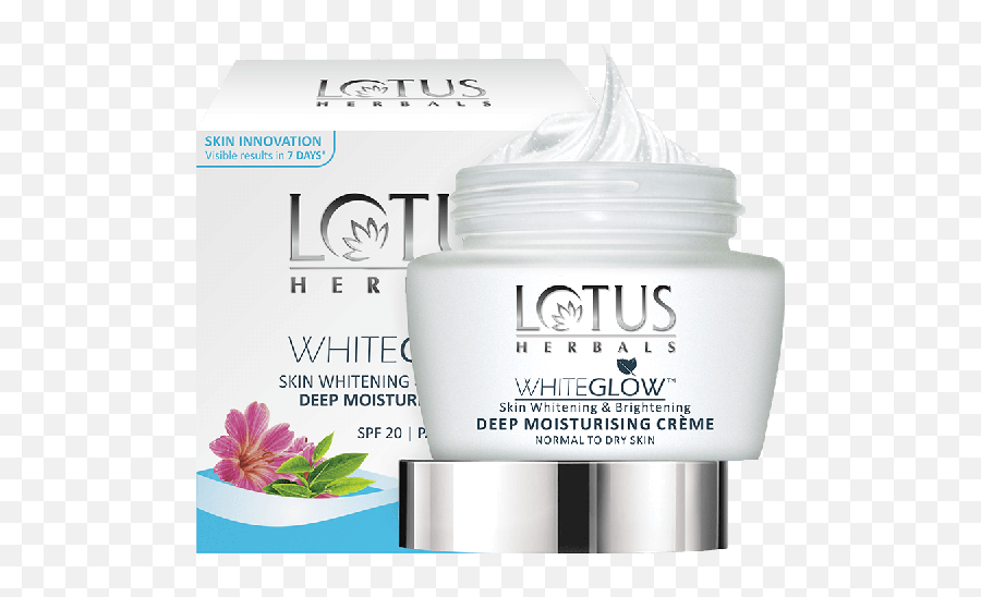 Lotus Deep Moisturising Cream - Face Moisturizers Emoji,White Glow Png