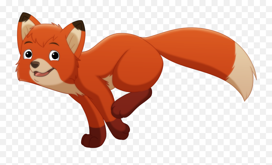 Download Clipart Fox - Fox And The Hound Fox No Background Emoji,Fox Clipart Black And White
