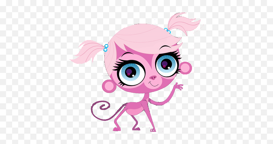 Lps - Littlest Pet Shop Clipart Png Download Original Pink Littlest Pet Shop Monkey Emoji,Shop Clipart