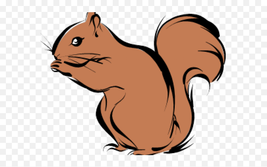 Download Chipmunk Clipart Fall - Squirrel Cartoon Png Transparent Emoji,Squirrel Clipart