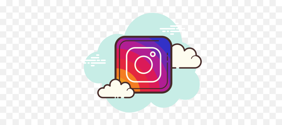 Instagram Icon - Aesthetic Instagram Logo Cloud Emoji,Instagram Icon Png