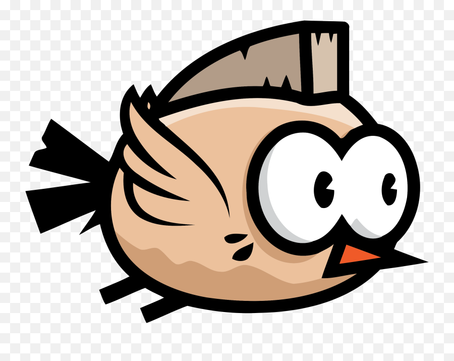 Cartoon Flying Bird Png Transparent Png - Flappy Bird With Transparent Emoji,Flying Bird Clipart