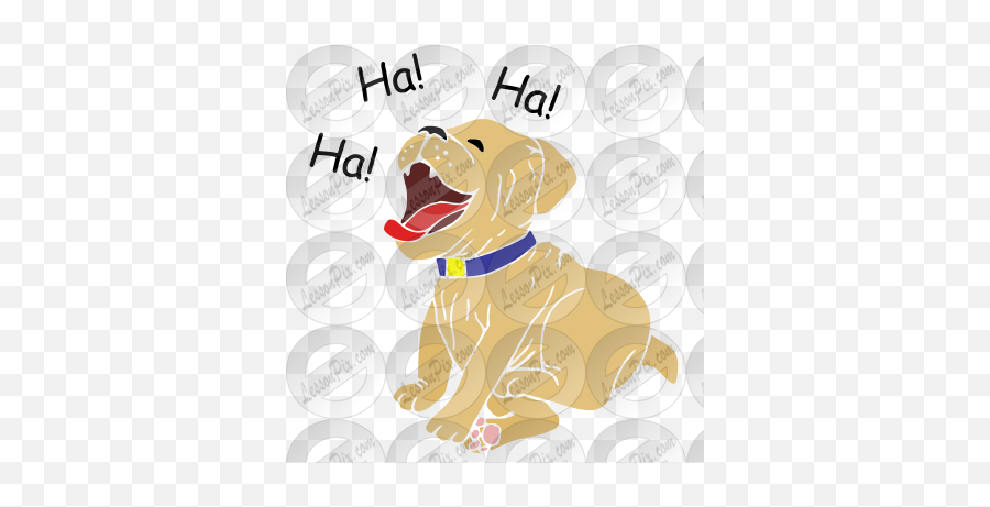 Dog Laugh Stencil For Classroom Therapy Use - Great Dog Canine Tooth Emoji,Laugh Clipart