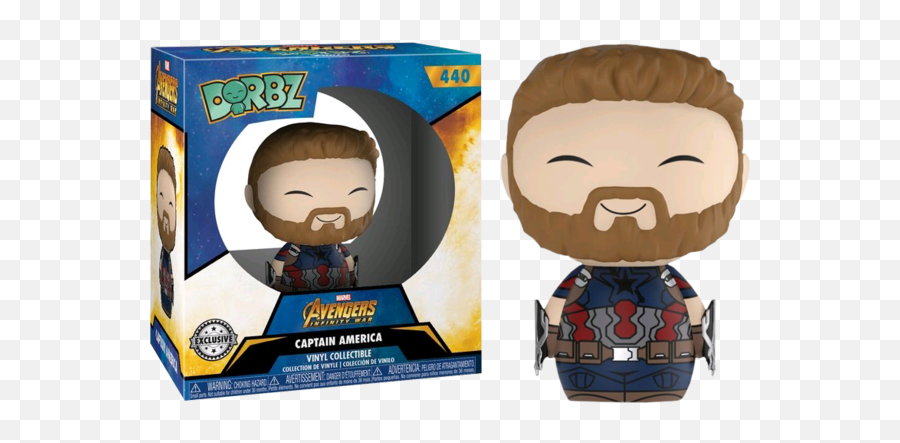 Dorbz Marvel 440 Avengers Infinity War Captain America With Weapons Walgreens - Iron Man Dorbz Emoji,Avengers Infinity War Png