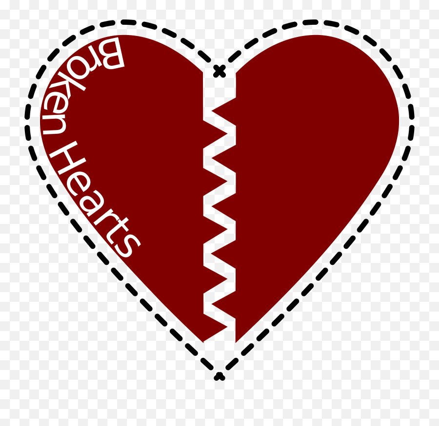 Red Broken Hearts Clipart - Language Emoji,Heart Clipart