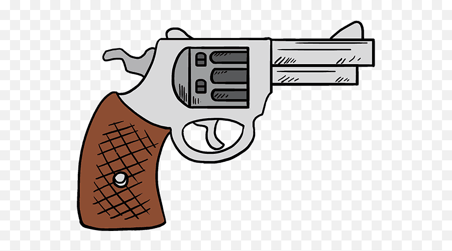 Gun Draw Png Transparent Png Emoji,Gun Clipart Black And White