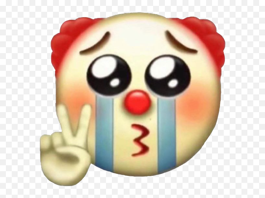 Clown Sad Emoji Crying Cry Funny Meme Funnymeme,Cry Emoji Png