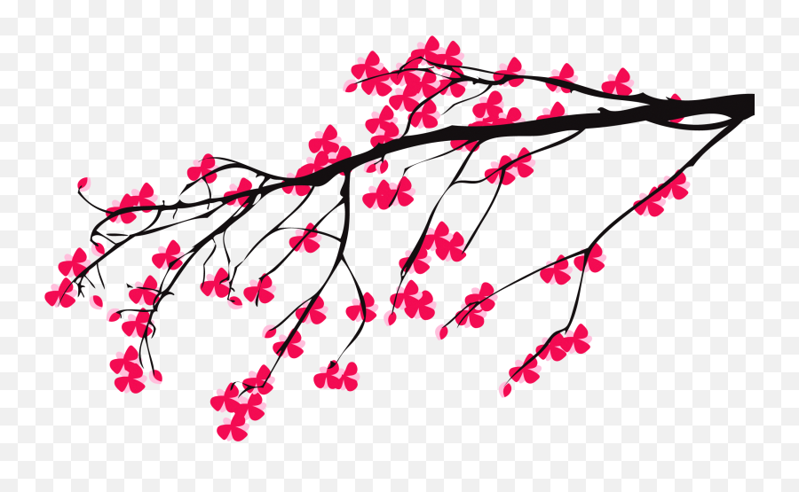 Sakura Tree Branch Png - Rwanda 24 Emoji,Sakura Clipart