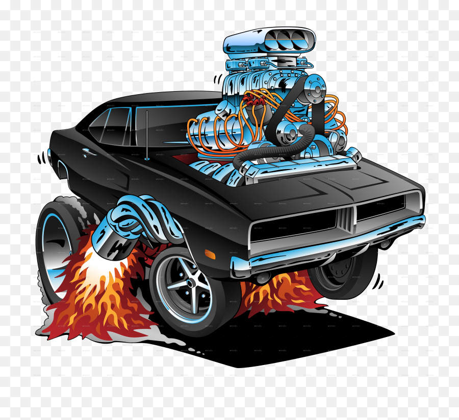 Classic Sixties Style American Muscle Emoji,Muscle Car Png