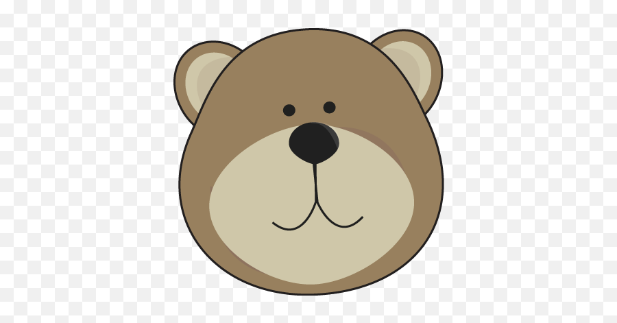 Brown Bear Head Clip Art - Bear Head Clipart Png Emoji,Head Clipart