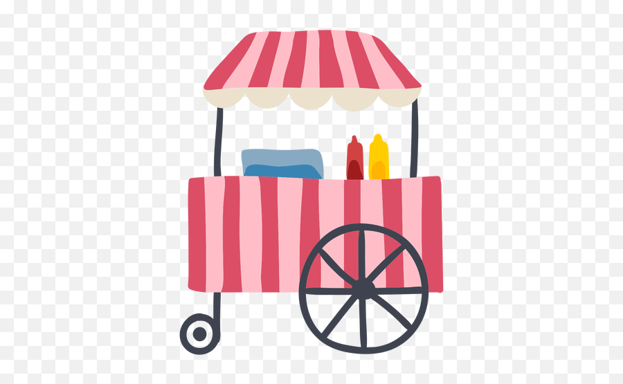 Carnival Hot Dog Cart Color - Carrinho De Pipoca Png Emoji,Hot Dog Png