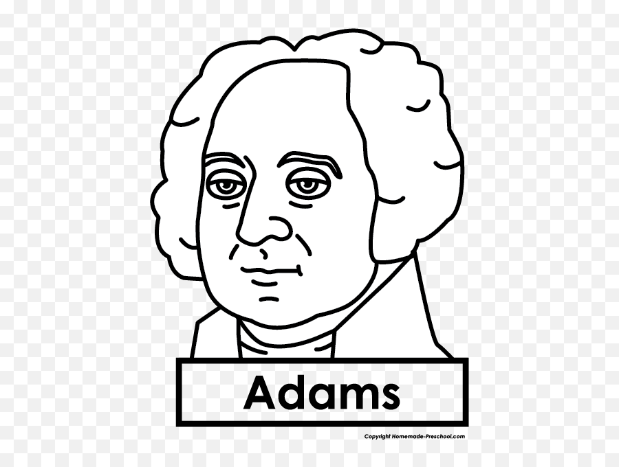 John Quincy Adams Cartoon Drawing - Cartoon Easy John Adams Emoji,President Clipart