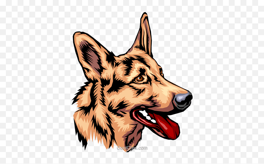 German Shepherd Royalty Free Vector - German Shepherd Vector Png Emoji,German Shepherd Clipart