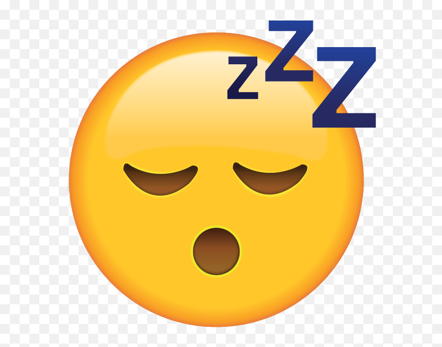 Pin - Sleeping Emoji,Waking Up Clipart