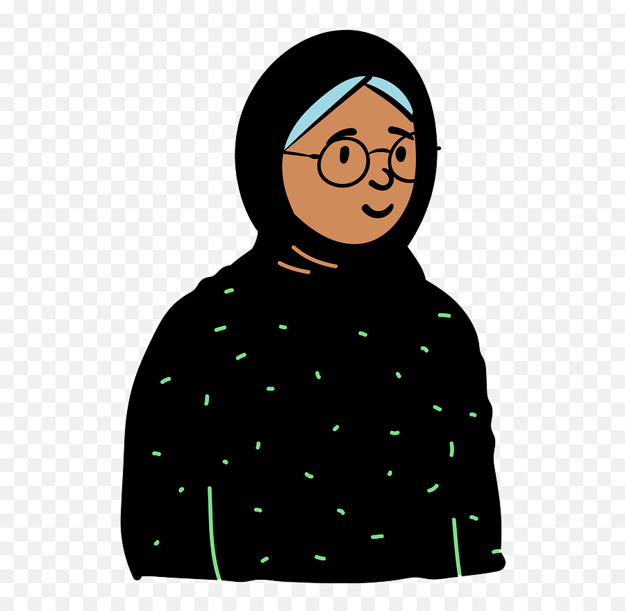 Woman In Black Sweater Clipart Free Download Transparent - Religious Veil Emoji,Sweater Clipart