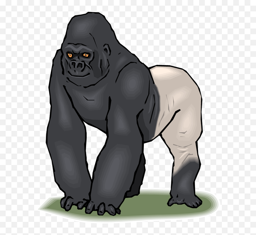 Gorilla Png - Silverback Gorilla Clip Art 449517 Vippng Cute Clipart Of Things That Begin With M Emoji,Gorilla Png