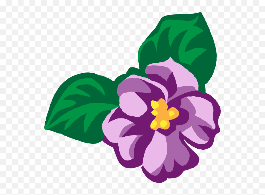 Violet Flower Panda Free Images Clipart - African Violet Clipart Emoji,Purple Flower Clipart