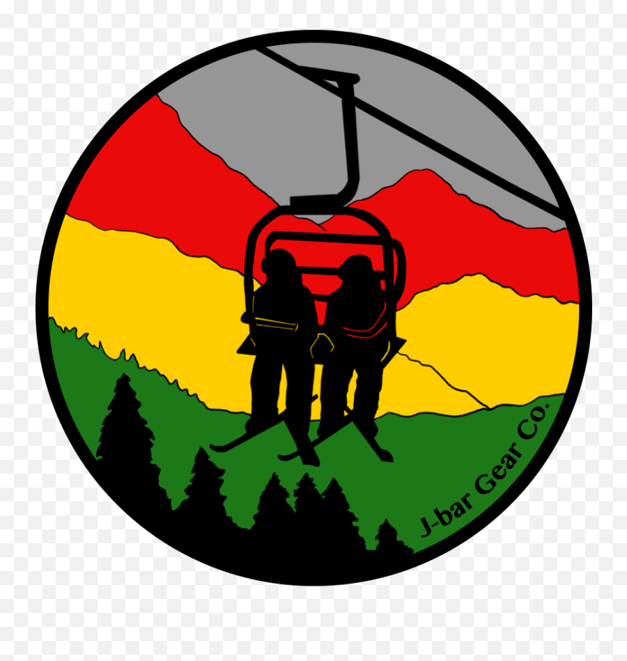 Download Chairlift Rasta Sticker 4 Clipart Png Download - Mountain Chairlift Clipart Png Emoji,4 Clipart