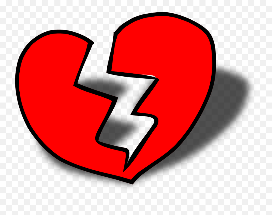 Broken Heart Clipart Black And White - Broken Heart Clip Art Emoji,Heart Clipart Black And White