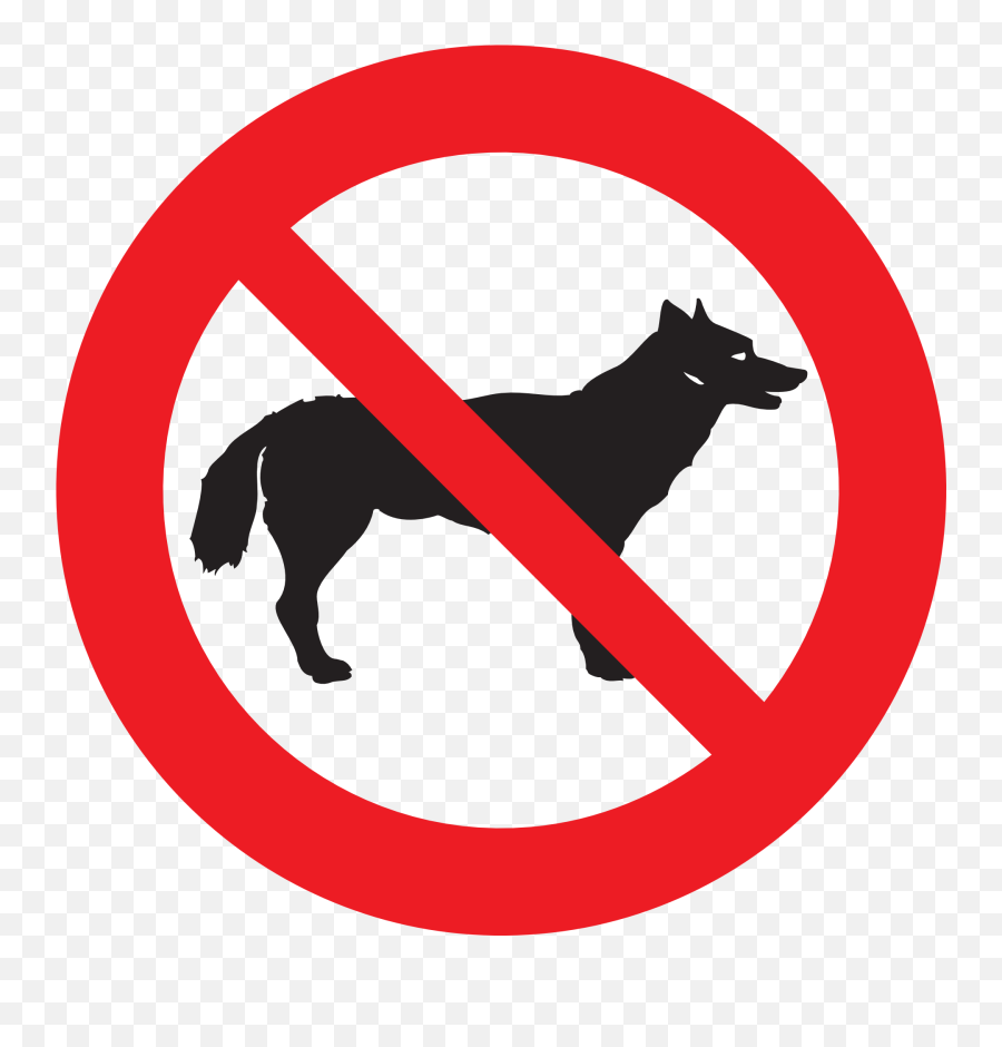 Dogs Forbidden Clipart Free Image Download - No Dogs Png Emoji,Coyote Clipart