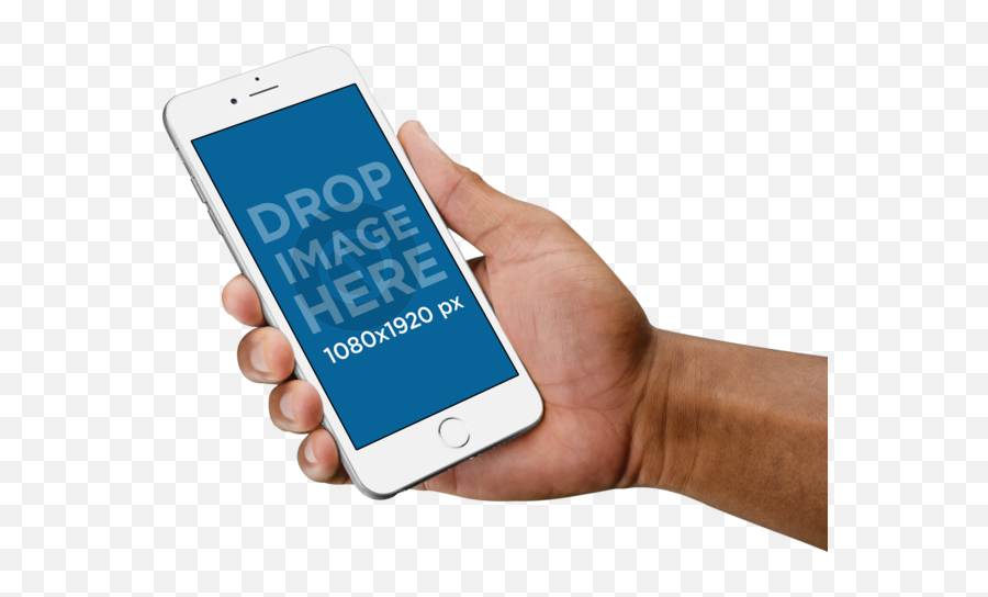 Download Holding Iphone 6 Png - Language Emoji,Iphone Mockup Png