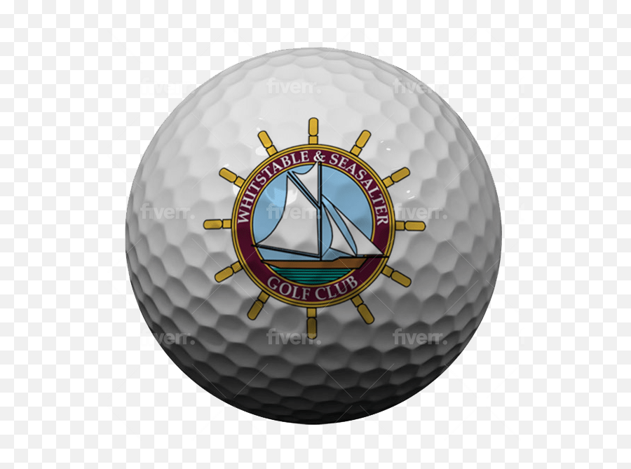Add Your Company Logo Or Text Onto A Golf Ball By Richt74 - Golf Emoji,Golf Ball Logo