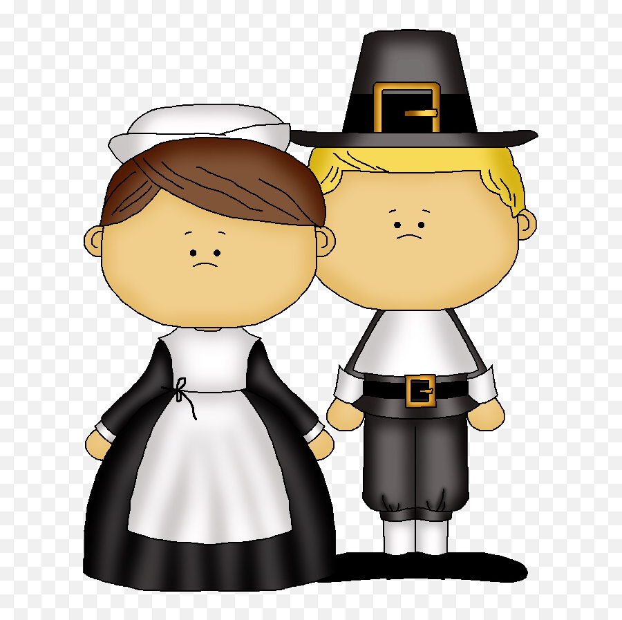 Thanksgiving Pilgrim Couple Sticker Emoji,Thanksgiving Pilgrim Clipart