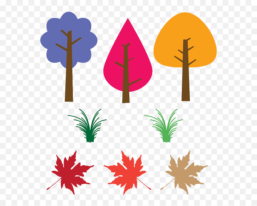 Simple Grass Trees Leaves Free Vector U2013 Free Psdvectoricons Emoji,Free Vector Png