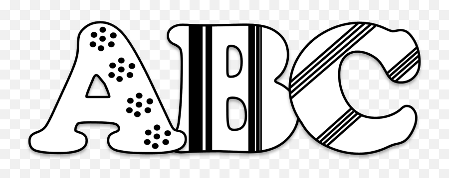 Abc Clipart Free Club Image - Abc Clipart Black And White Emoji,Abc Clipart