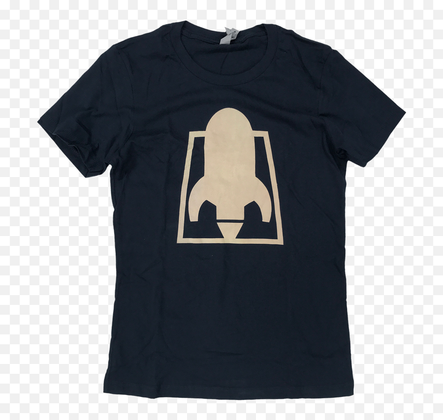 Rftc Ladies U0027rocket Logou0027 Navy T - Shirt Rocket From The Crypt Official Store Rocket From The Crypt Emoji,Rocket Logo