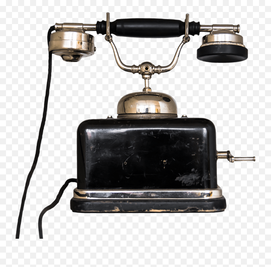 Black Vintage Telephone Transparent Png - Stickpng Emoji,Telephone Transparent