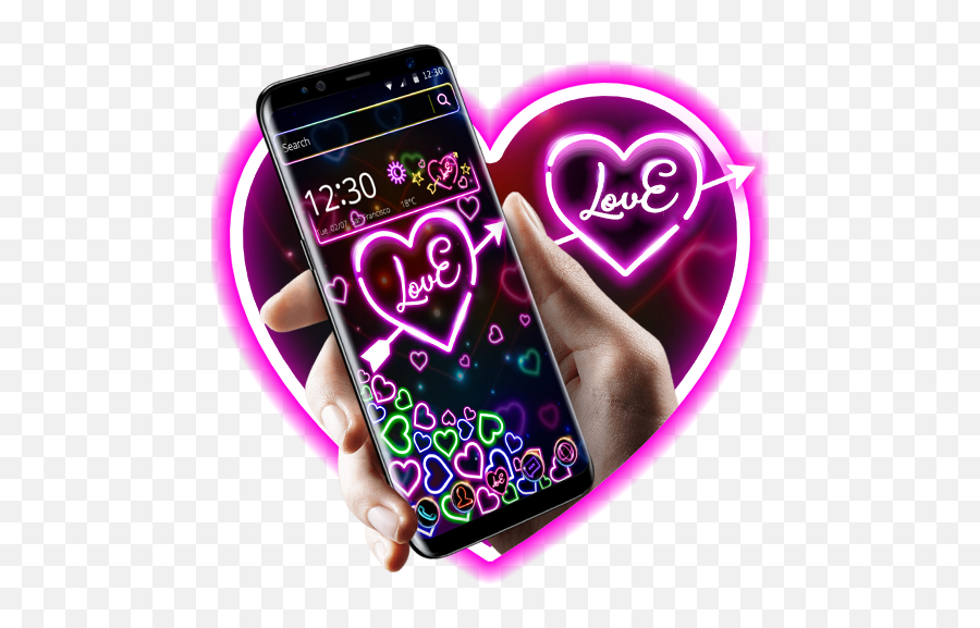 App Insights Colorful Neon Love Heart Gravity Theme Apptopia Emoji,Neon Heart Png
