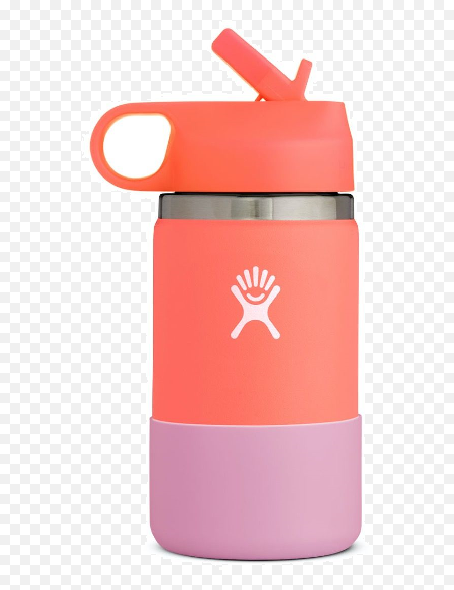 Insulated Kids Wide Mouth - Hibiscus Hydro Flask With Boot Emoji,Hydro Flask Logo