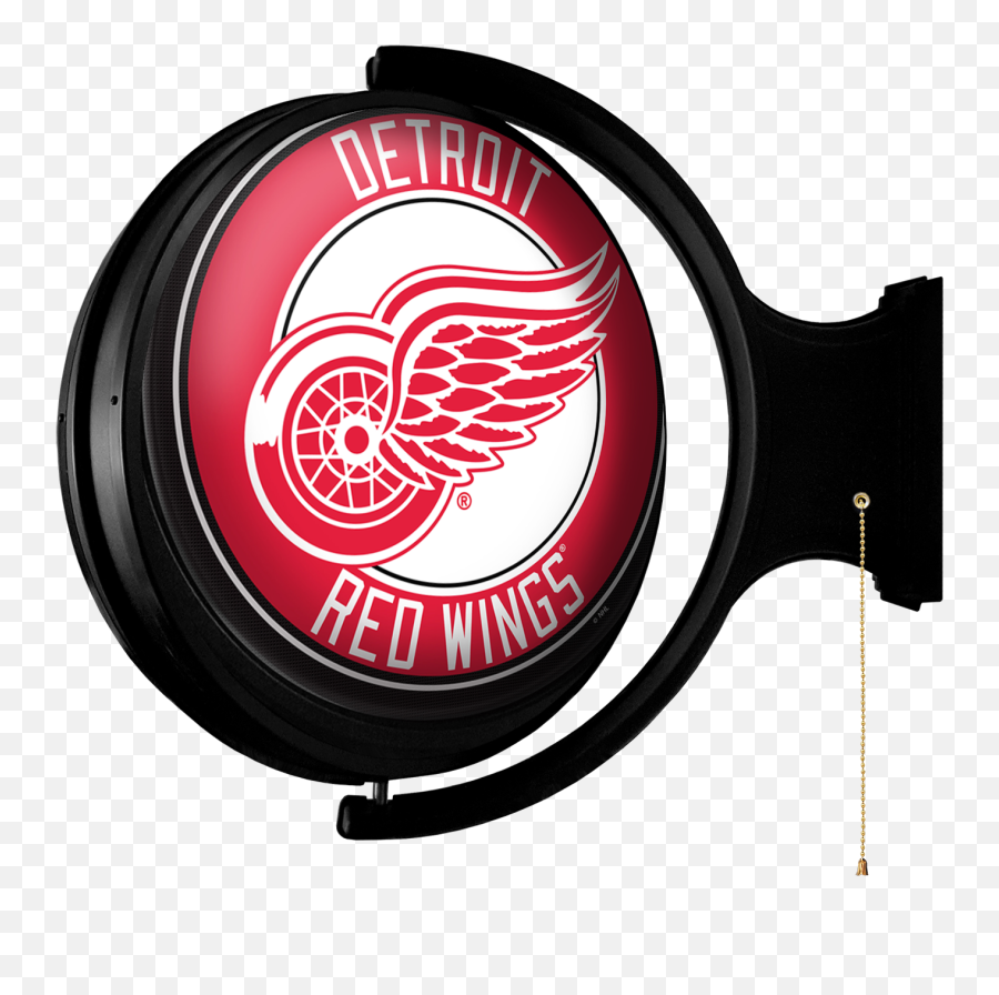 Original Round Rotating Lighted Wall - Language Emoji,Detroit Red Wings Logo