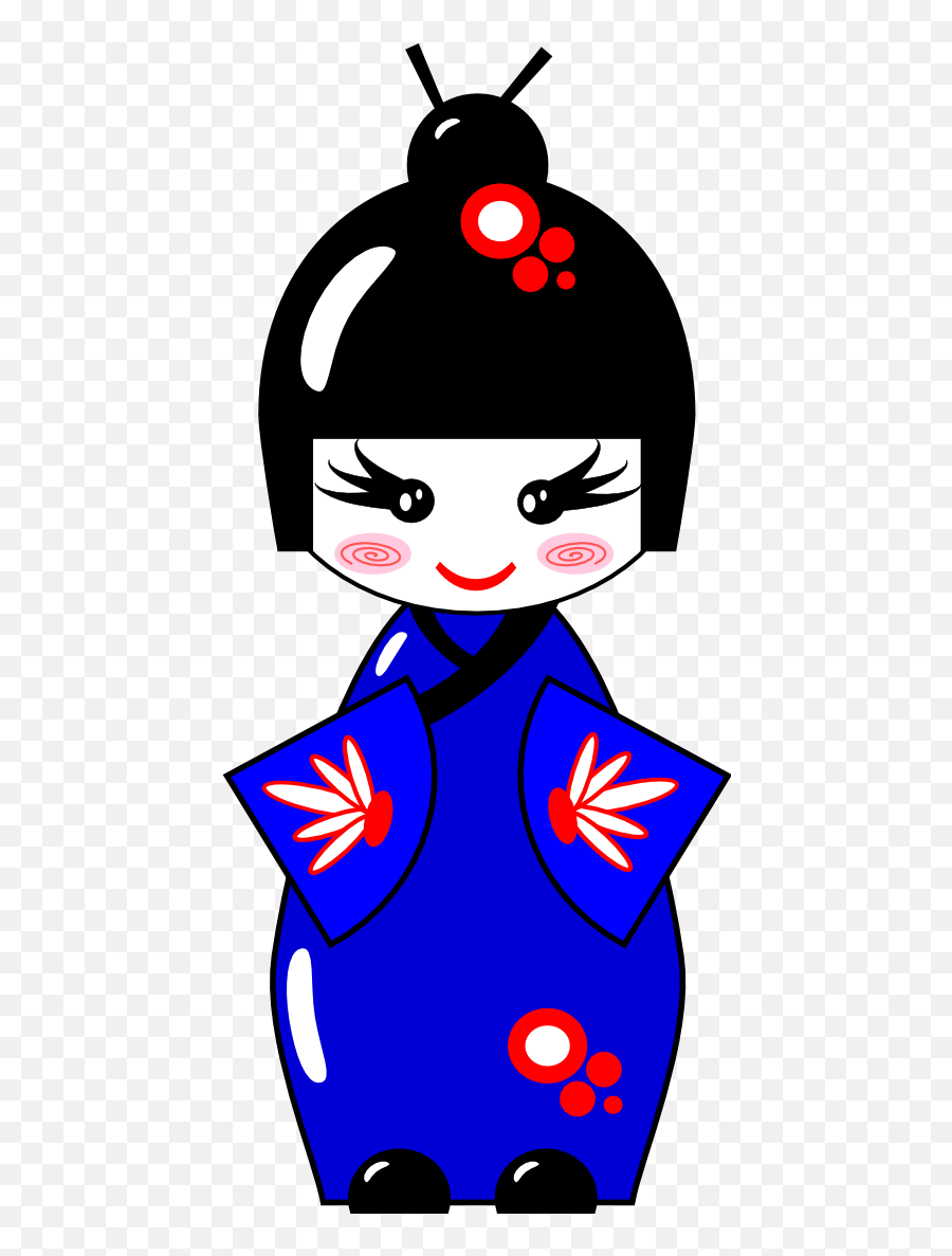 Kokeshi Doll Clipart Emoji,Doll Clipart