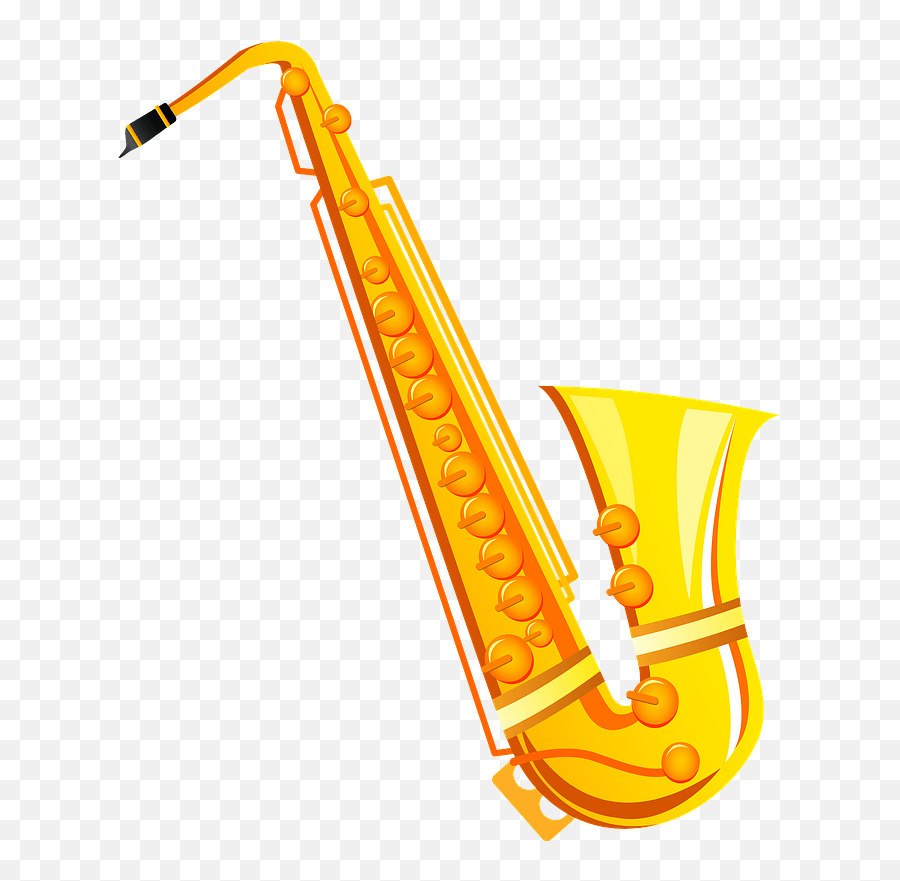 Saxophone Musical Instrument Clipart - Transparent Instrument Clipart Emoji,Saxophone Clipart