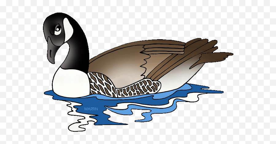 Clip Art - Canada Goose Swimming Clipart Emoji,Goose Clipart