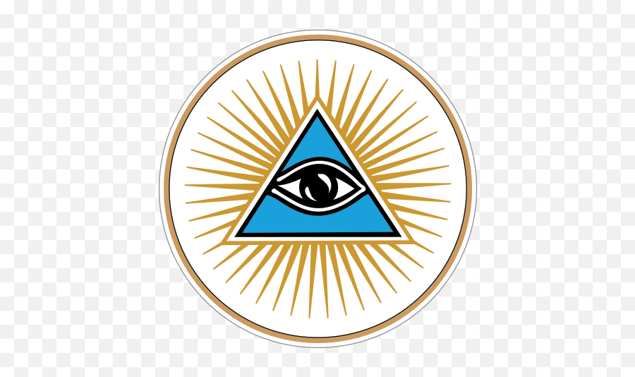 Printed Vinyl Pyramid All - Seeing Eye Of Providence Masonic Igreja Matriz Emoji,Masonic Logo