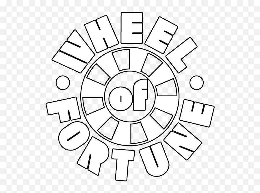 Wheel Of Fortune 35th Anniversary - Wheel Of Fortune Logo White Emoji,Wheel Of Fortune Logo