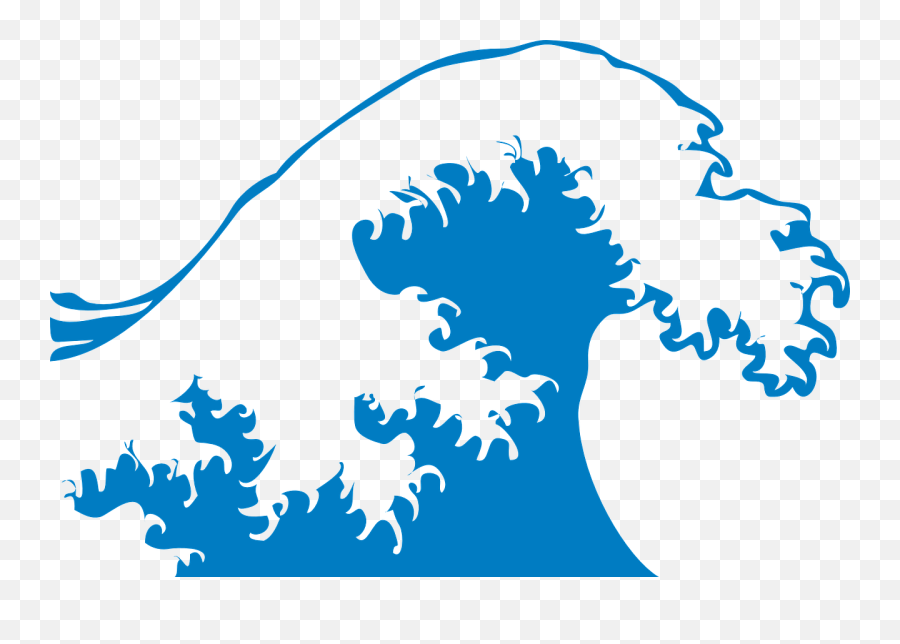Wave Clip Art At Clker - Clip Art Wave Emoji,Wave Clipart