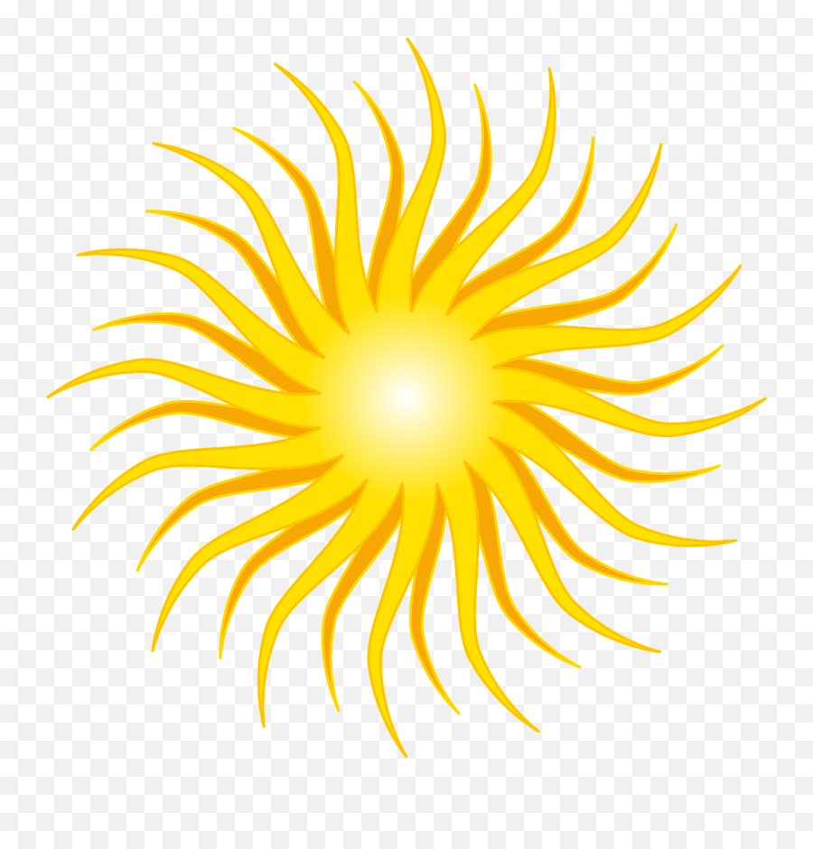 Download Sun Yellow Round Orange Rays Png Image - Rayons De Vertical Emoji,Sun Rays Png