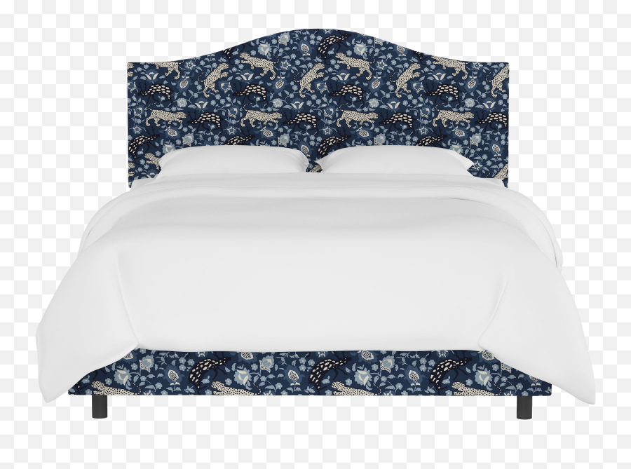 Queen Bed Leopard Blue - Queen Size Emoji,Bed Transparent
