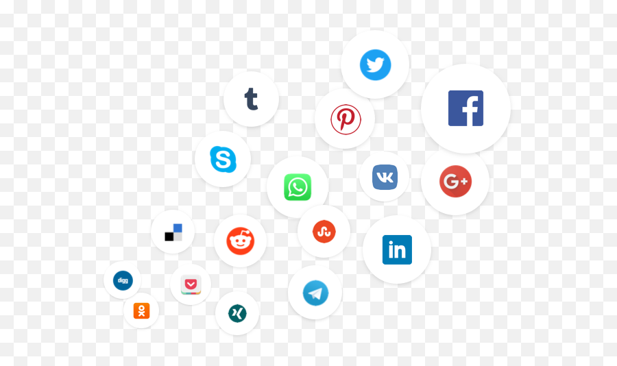 Wordpress Share Buttons Add Social Sharing To Your Site - Social Media Icons Spread Png Emoji,Social Media Icons Transparent