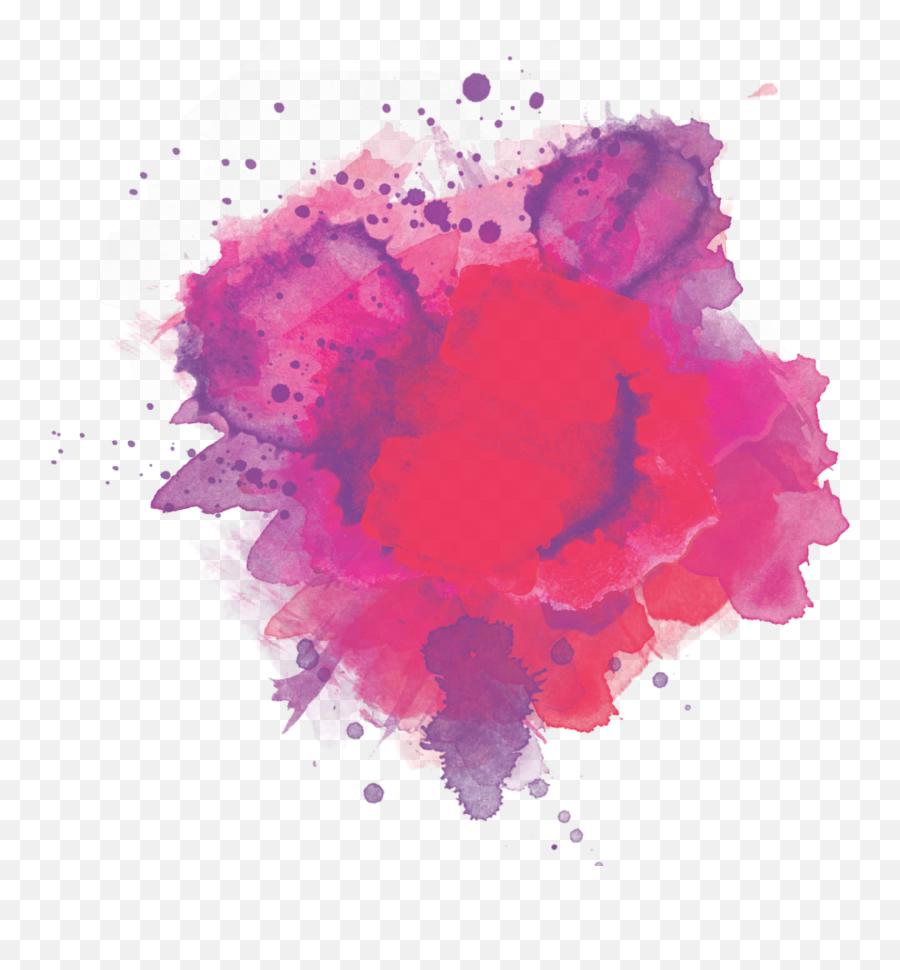 Watercolor Painting - National Cotton Candy Day Emoji,Watercolor Splash Png