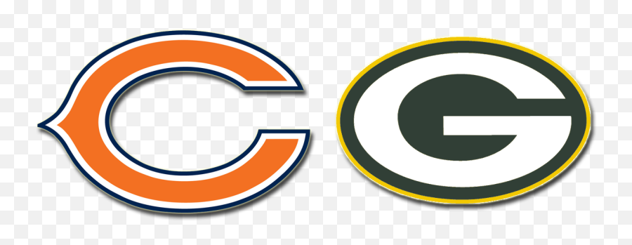 Chicago Bears Vs - Chicago Bears And Green Bay Packers Logo Clip Art Emoji,Green Bay Packer Logo