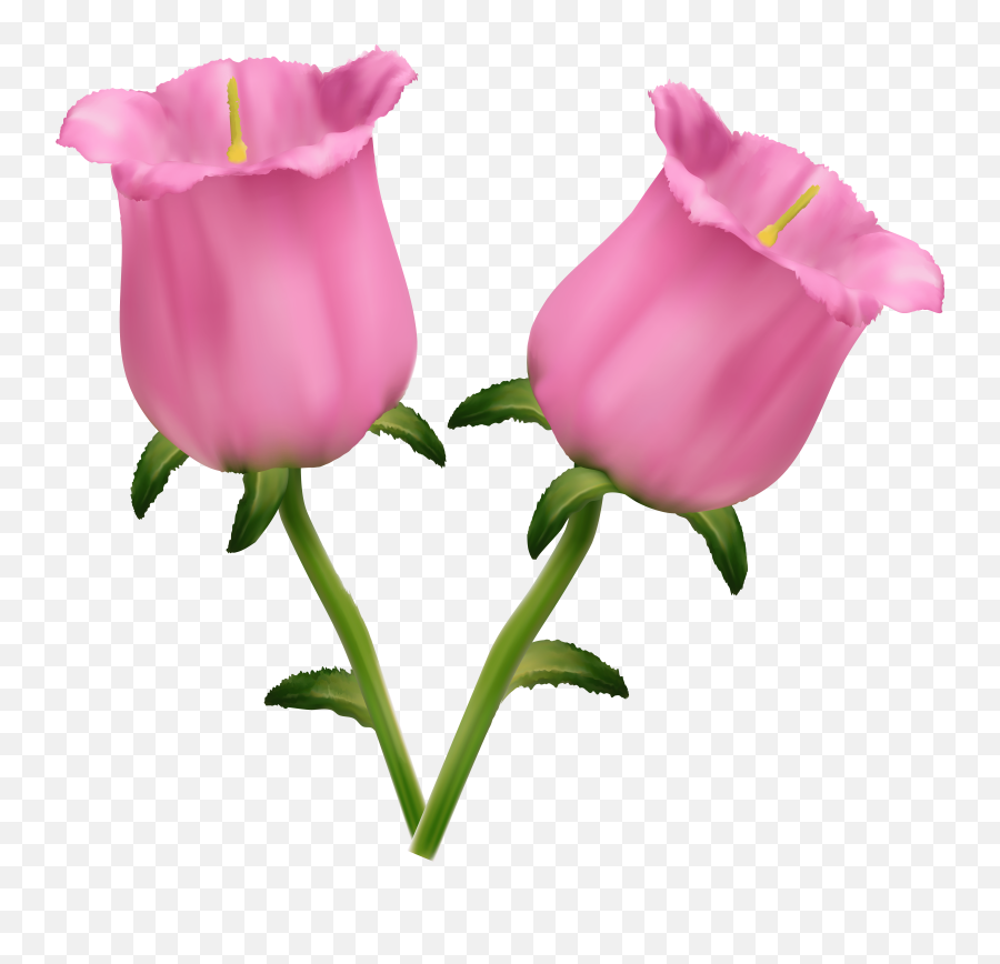 Free Pink Flower Clip Art Floral Peach - Flower Bell Clipart Png Emoji,Pink Flower Clipart