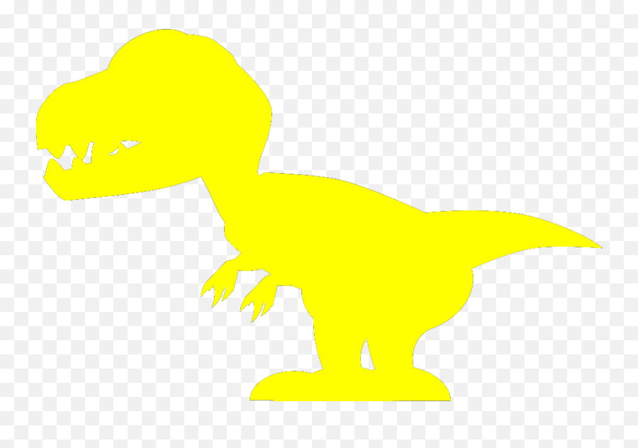 Yellow Trex Svg Vector Yellow Trex Clip Art - Svg Clipart Animal Figure Emoji,Trex Clipart