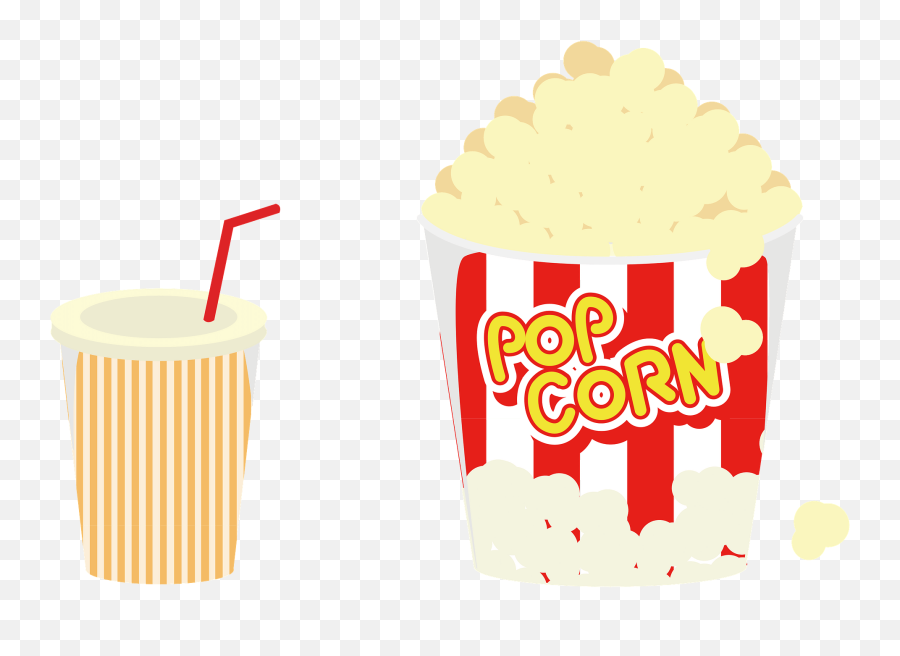 Popcorn And Juice Snack Clipart - Cup Emoji,Snack Clipart