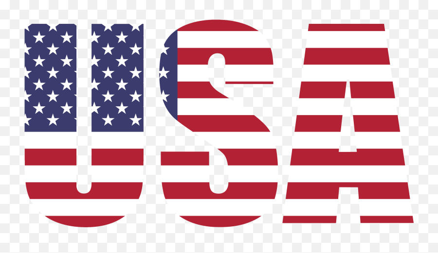Usa Text Written With Usa Flag Png - Usa Name With Flag Emoji,Flag Png